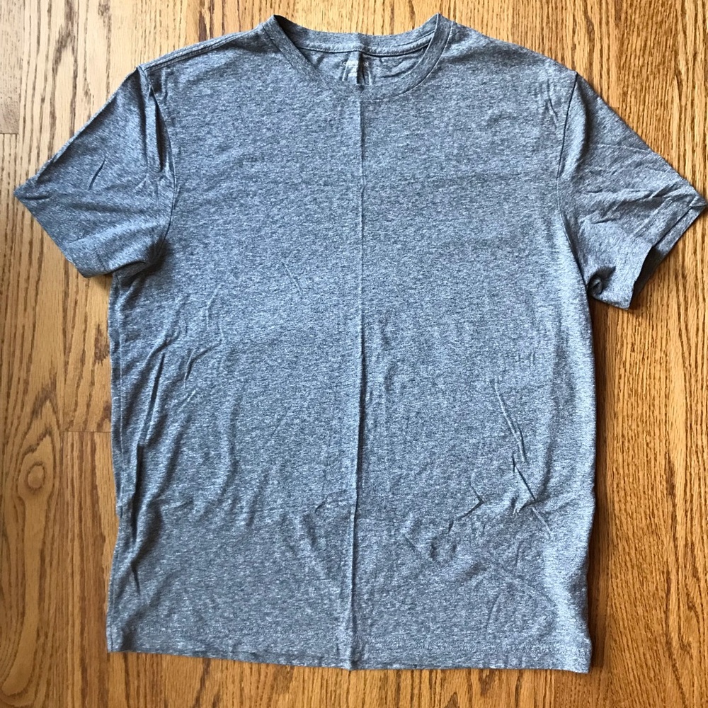 J. Crew Heather Gray Short Sleeve T-shirt Medium Cotton/Polyester/Viscose Blend